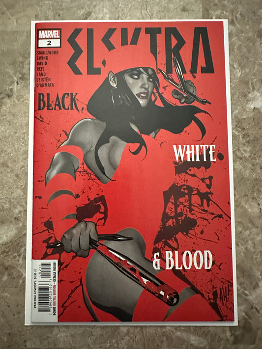 Elektra Black White and Blood #2 NM+ 9.6-9.8 (2021 Marvel) - Adam Hughes Cover
