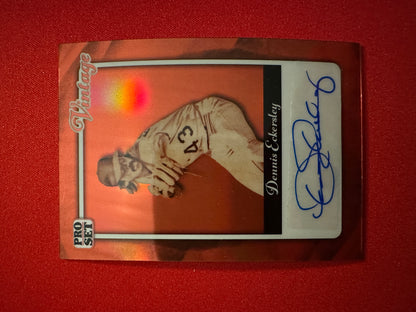 Dennis Eckersley 2026 Pro Set Vintage Orange AUTO 4/4 Athletics HOF Icon