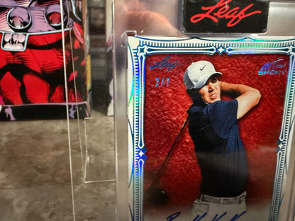 2026 Leaf Art of Sport Brooks Koepka Base Auto Platinum /7