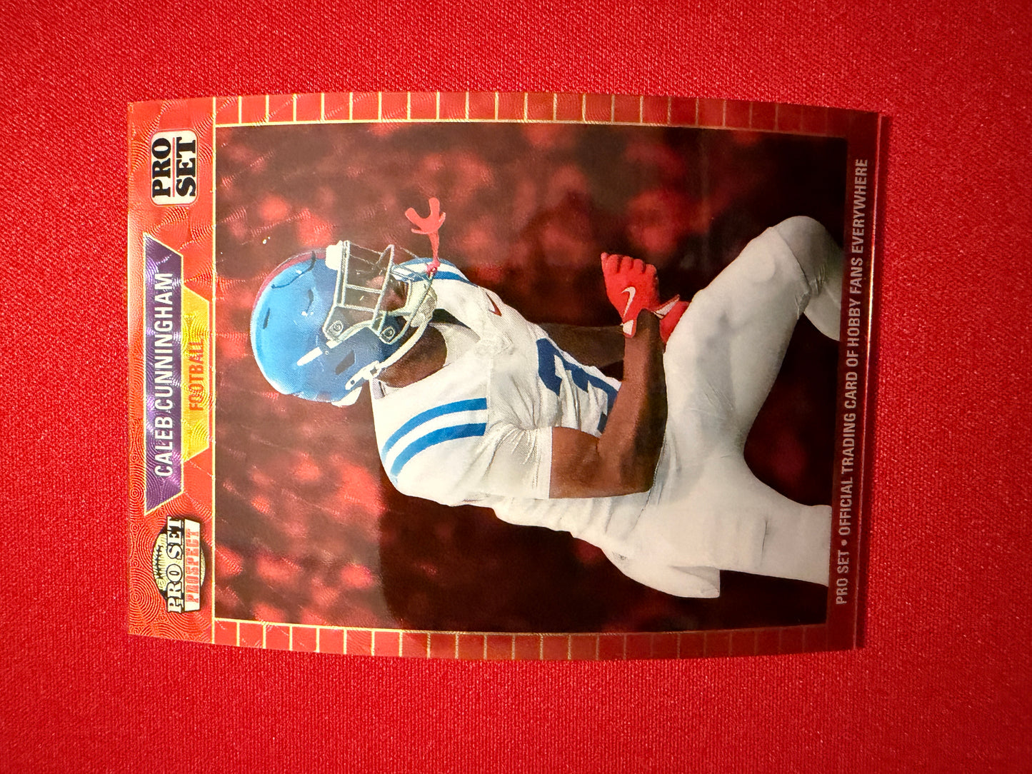 Caleb Cunningham 2026 Leaf Pro Set Metal 1989 Super Prismatic Red Flood 1/1