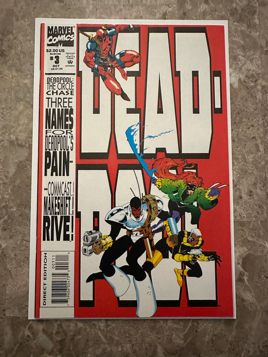 Deadpool #3 VF/NM 9.0 (1993 Marvel)