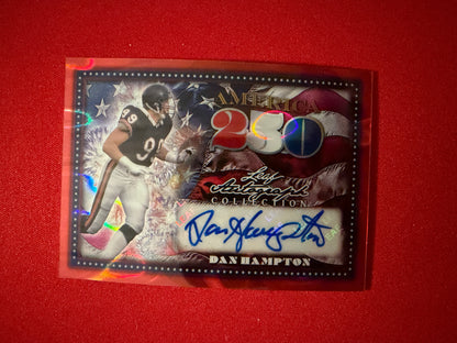 Dan Hampton 2026 Leaf Autograph Collection America 250 Auto Red Lava 1/1