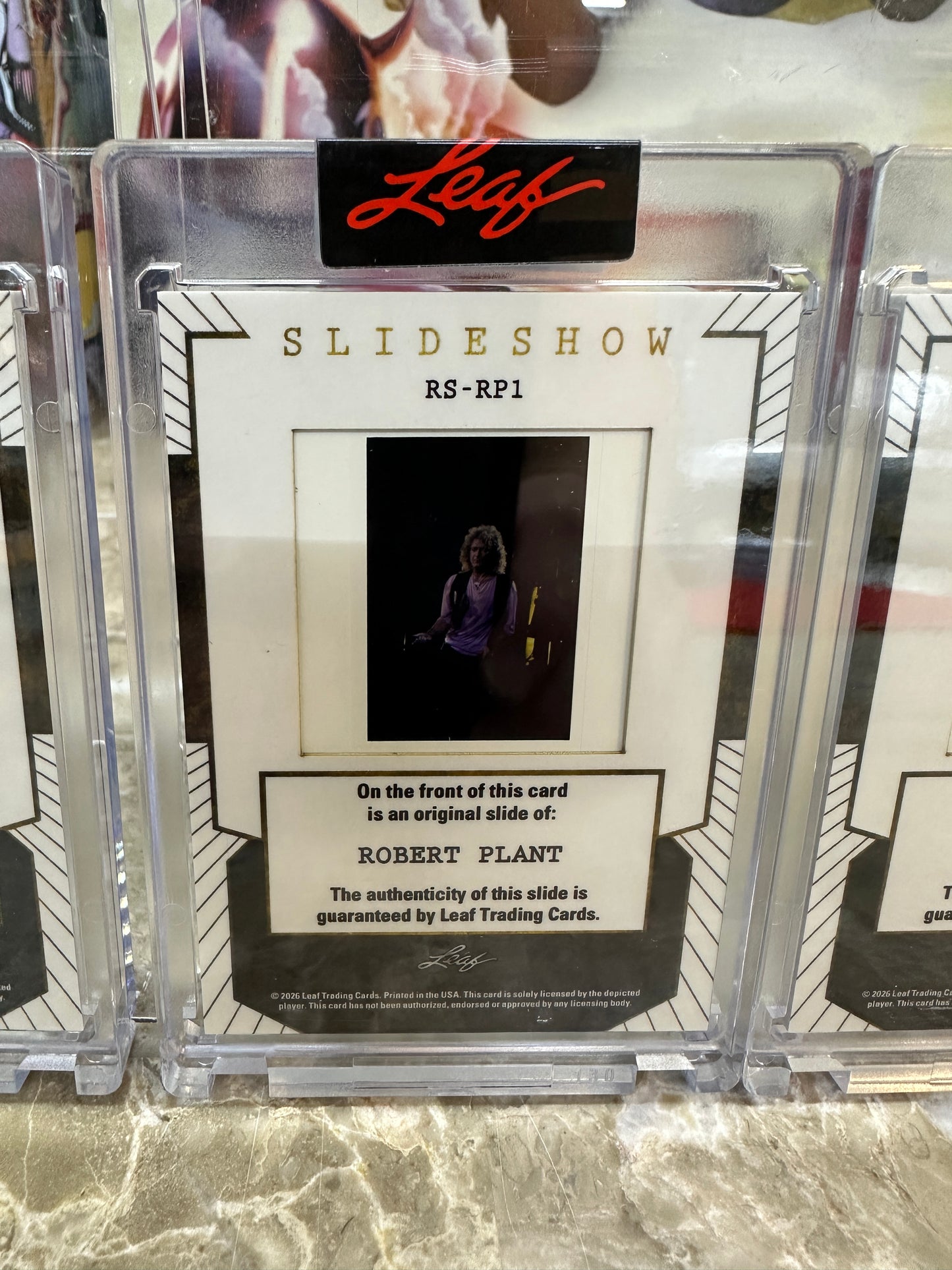 2026 Leaf Slideshow ROBERT PLANT Led Zeppelin Metal /25 + 3 Base 4-Slide LOT