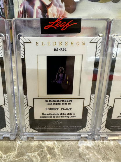 2026 Leaf Slideshow ROBERT PLANT Led Zeppelin Metal /25 + 3 Base 4-Slide LOT