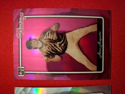 2026 Pro Set Aiva Arquette Vintage Pink Prismatic /6 & Silver Auto /25 Lot