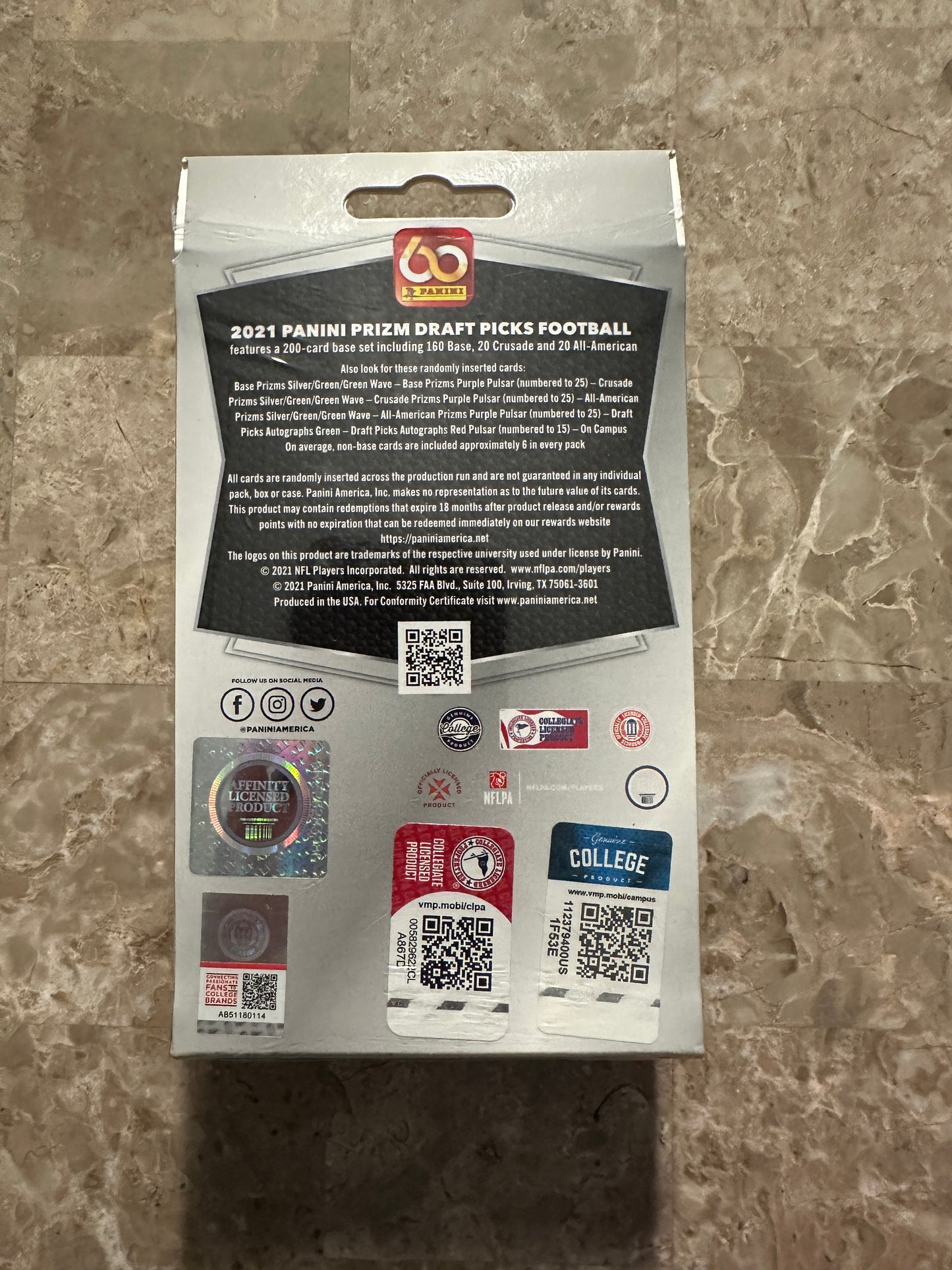 2021 Panini Prizm Draft Picks Football Hanger Box Sealed