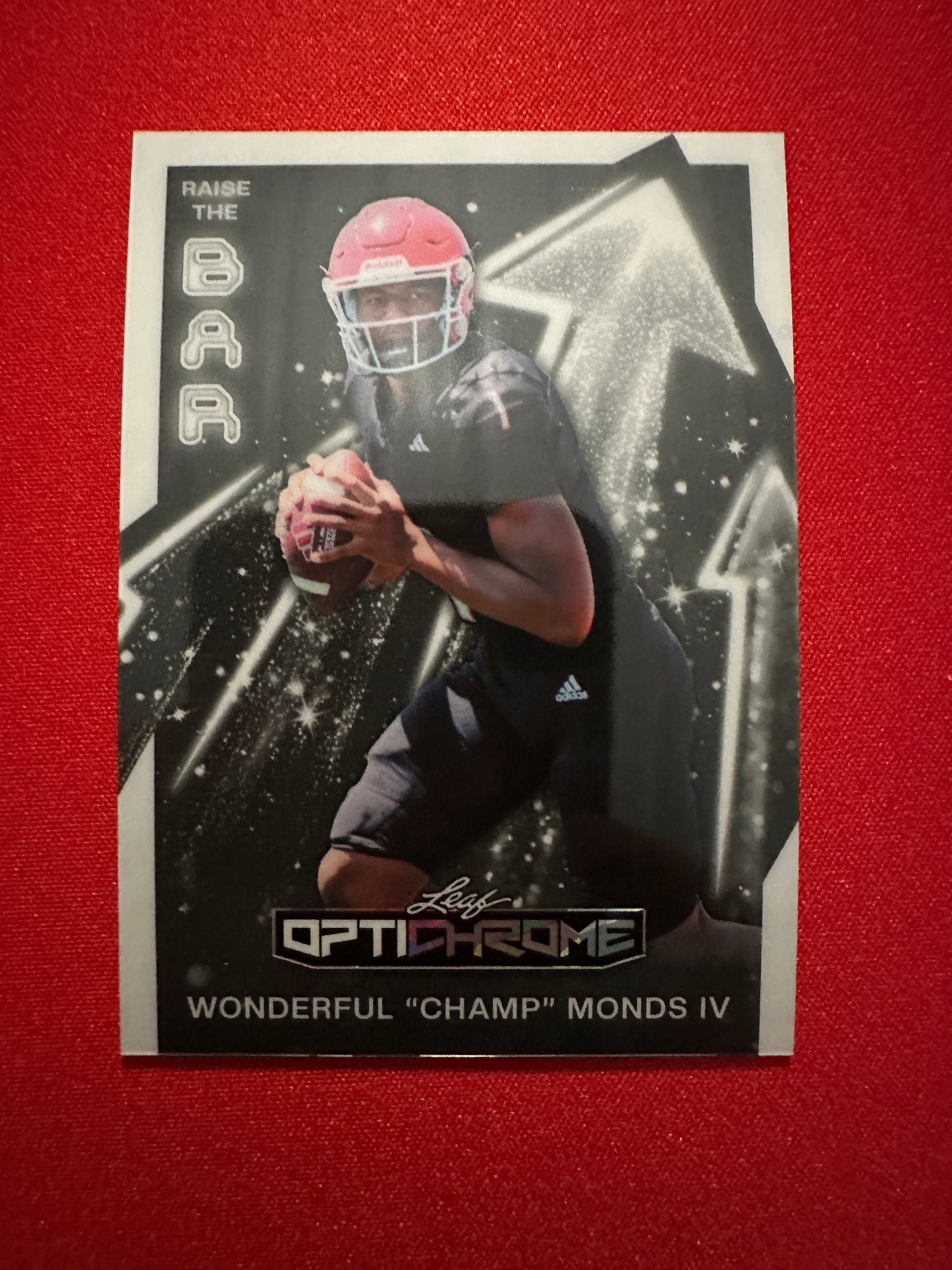 2026 Leaf Optichrome Champ Monds IV RAISE THE BAR BLACK PRISMATIC 1/1 Notre Dame