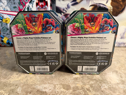 Pokémon TCG: Mega Evolution – Ascended Heroes Tin Set - Feraligatr & Meganium
