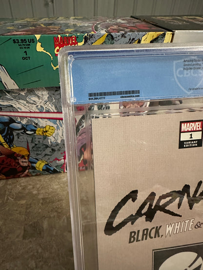 Carnage Black, White & Blood #1 Gleason Virgin CBCS 9.8 (2021 Marvel)