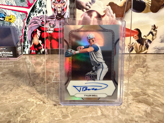 Tyler Bell 2026 Leaf Metal Draft Edition Baseball Base Auto #BA-TB1