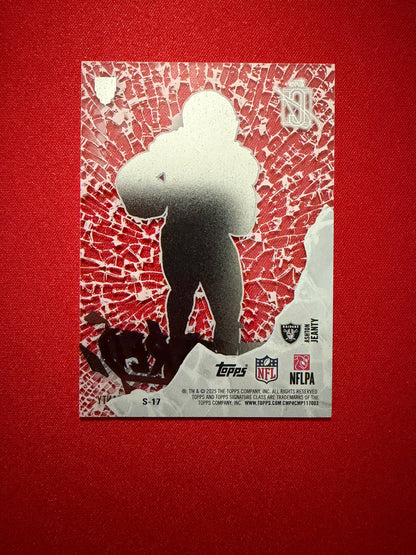 Ashton Jeanty 2025 Topps Signature Class Football Shattered Clear RC #S-17