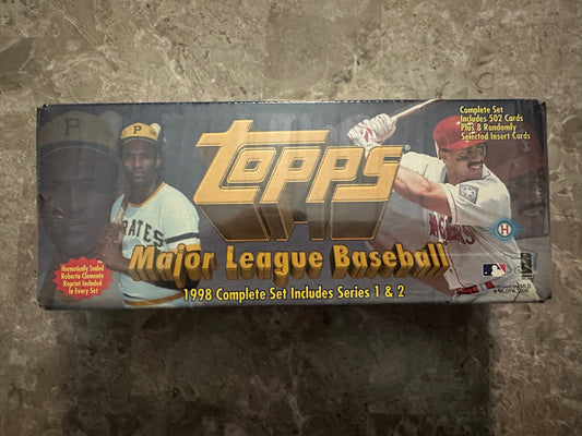 1998 Topps Baseball Complete Set Series 1 and 2 Factory Sealed