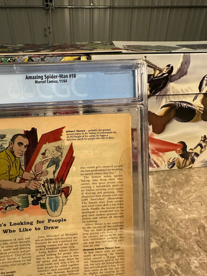 Amazing Spider-Man #18 CGC 4.5 (1969 Marvel) - Cracked Case
