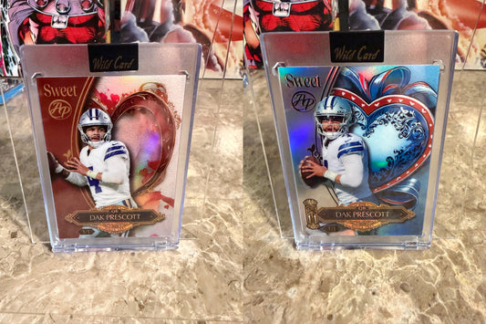 Dak Prescott 2026 Wild Card Wild Art 1/1 Color Match Artist Proof 2-Card Lot
