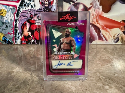 James Toney 2026 Leaf Signature Series 50s Series Auto Pink 1/1