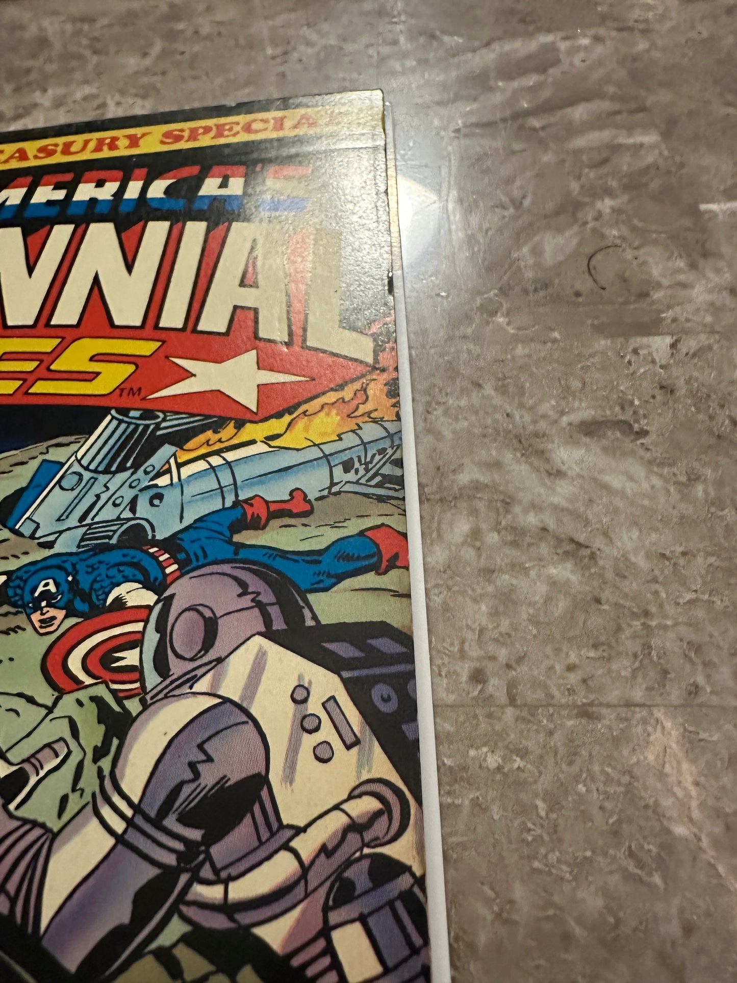 Captain America's Bicentennial Battles FN+ 6.5-7.0 (1976 Marvel Treasury) - Strong Copy