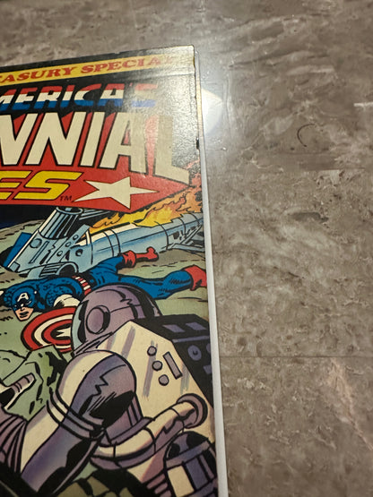 Captain America's Bicentennial Battles FN+ 6.5-7.0 (1976 Marvel Treasury) - Strong Copy
