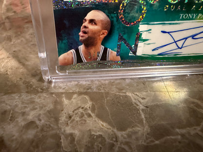 2026 Leaf Art of Sport Iconography Allen Iverson Tony Parker Dual Auto Sparkle /6