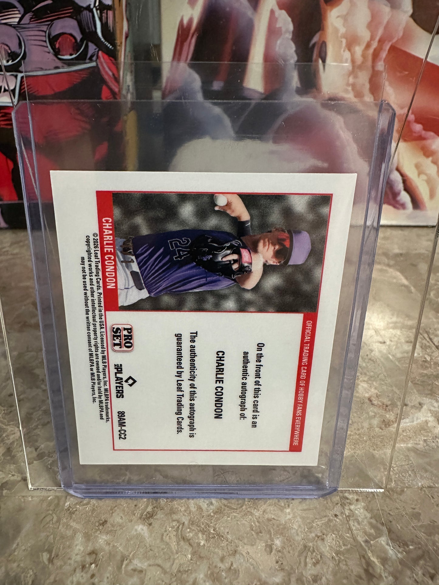 Eduardo Tait 2026 Pro Set 1989 Mini Lazer Orange Autograph 1/1