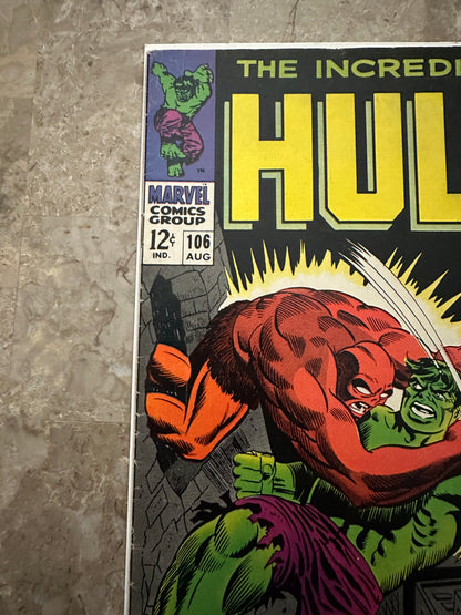 Incredible Hulk #106 FN- 5.5 (Marvel 1968)