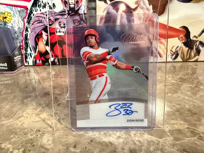 Zion Rose 2026 Leaf Metal Draft Edition Baseball Pure Prospects Auto #PP-ZR1