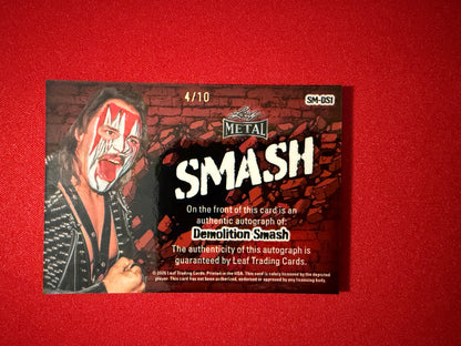 Demolition Smash 2026 Leaf Metal Ring Kings Smash Auto Black /10
