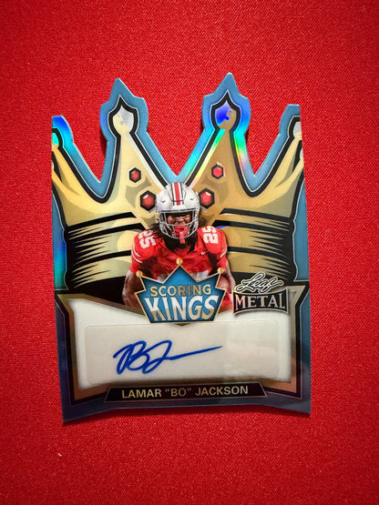 2026 Leaf Metal Football Lamar "Bo" Jackson Scoring Kings Auto /8