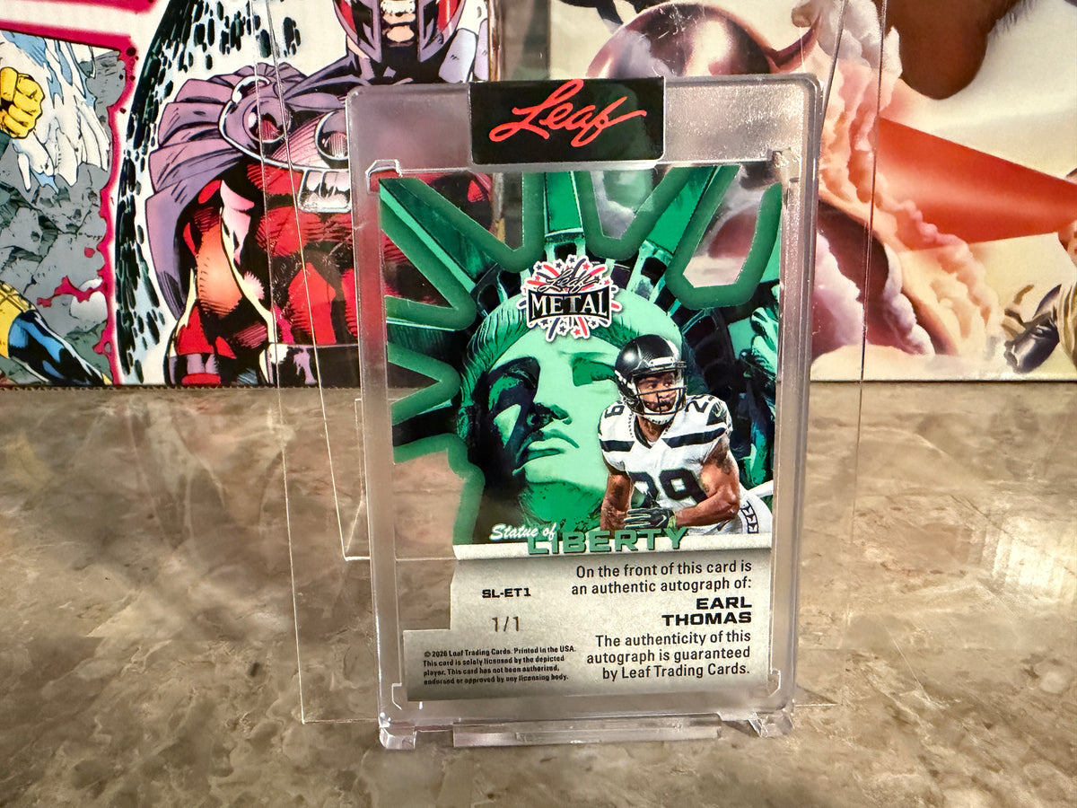 Earl Thomas 2026 Leaf Independence Day Statue Liberty Auto 1/1