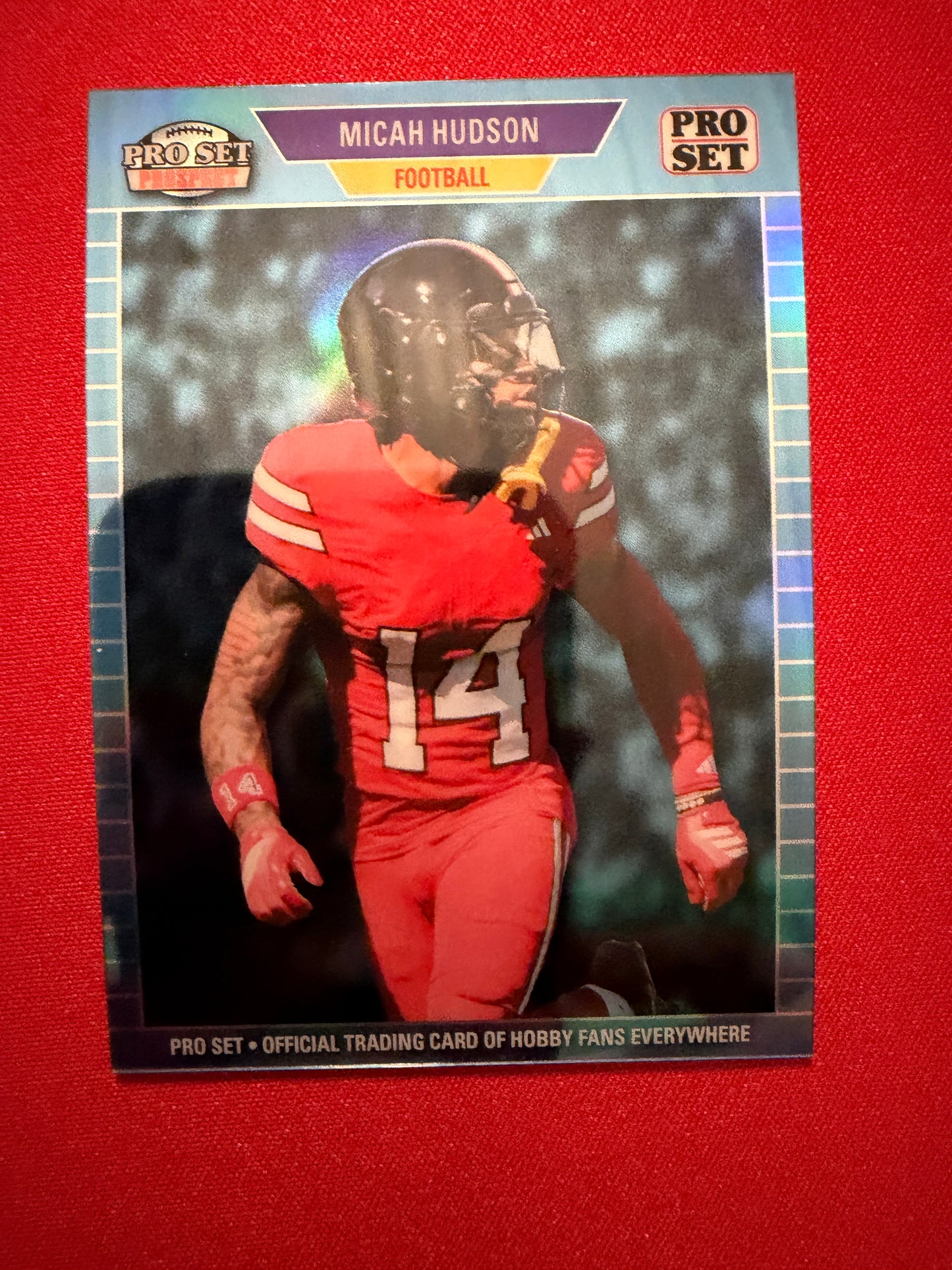Micah Hudson 2026 Leaf Pro Set Football 1989 Auto Gold Super Prismatic 1/1 Lot