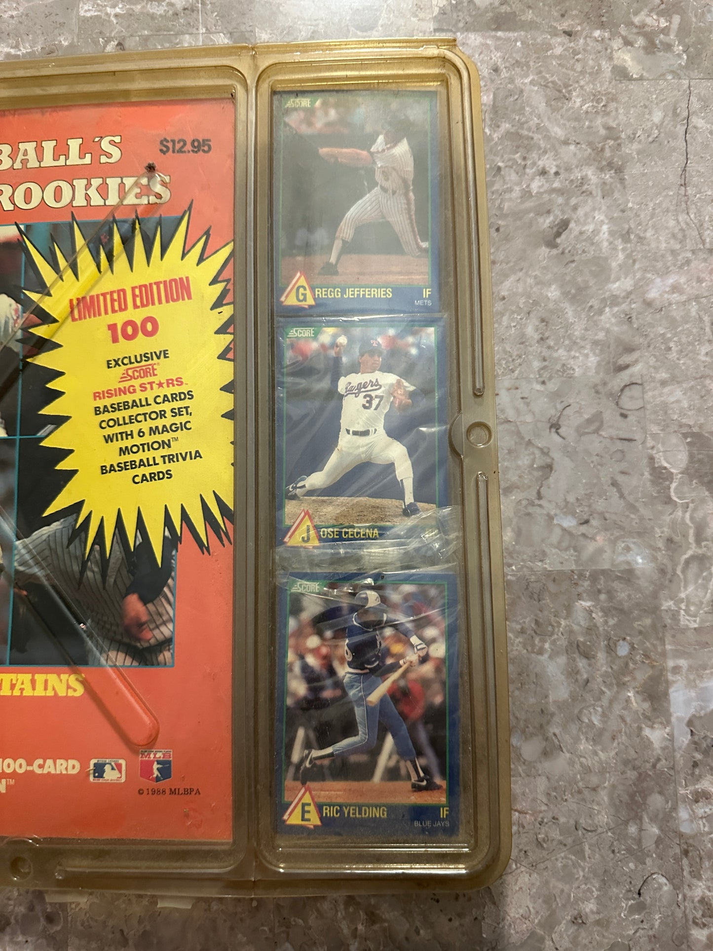 1988-89 Score Baseball's 100 Hottest Rookies Sealed Card Set