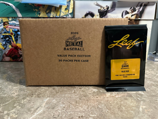 2026 Leaf Metal Baseball Value Pack Case (30 Packs)