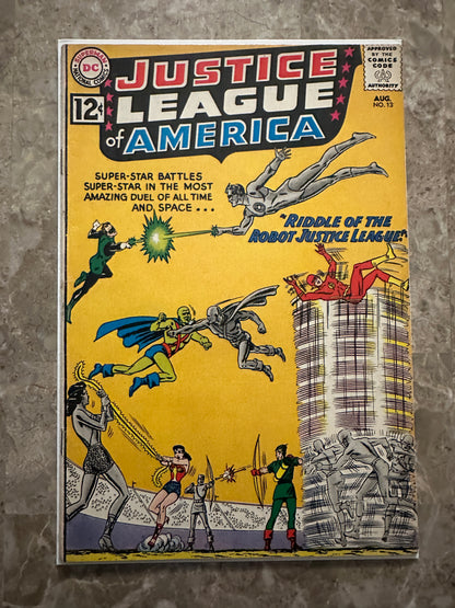 Justice League of America #13 VG/FN 5.0 (DC Comics 1962) - Nice copy for grade