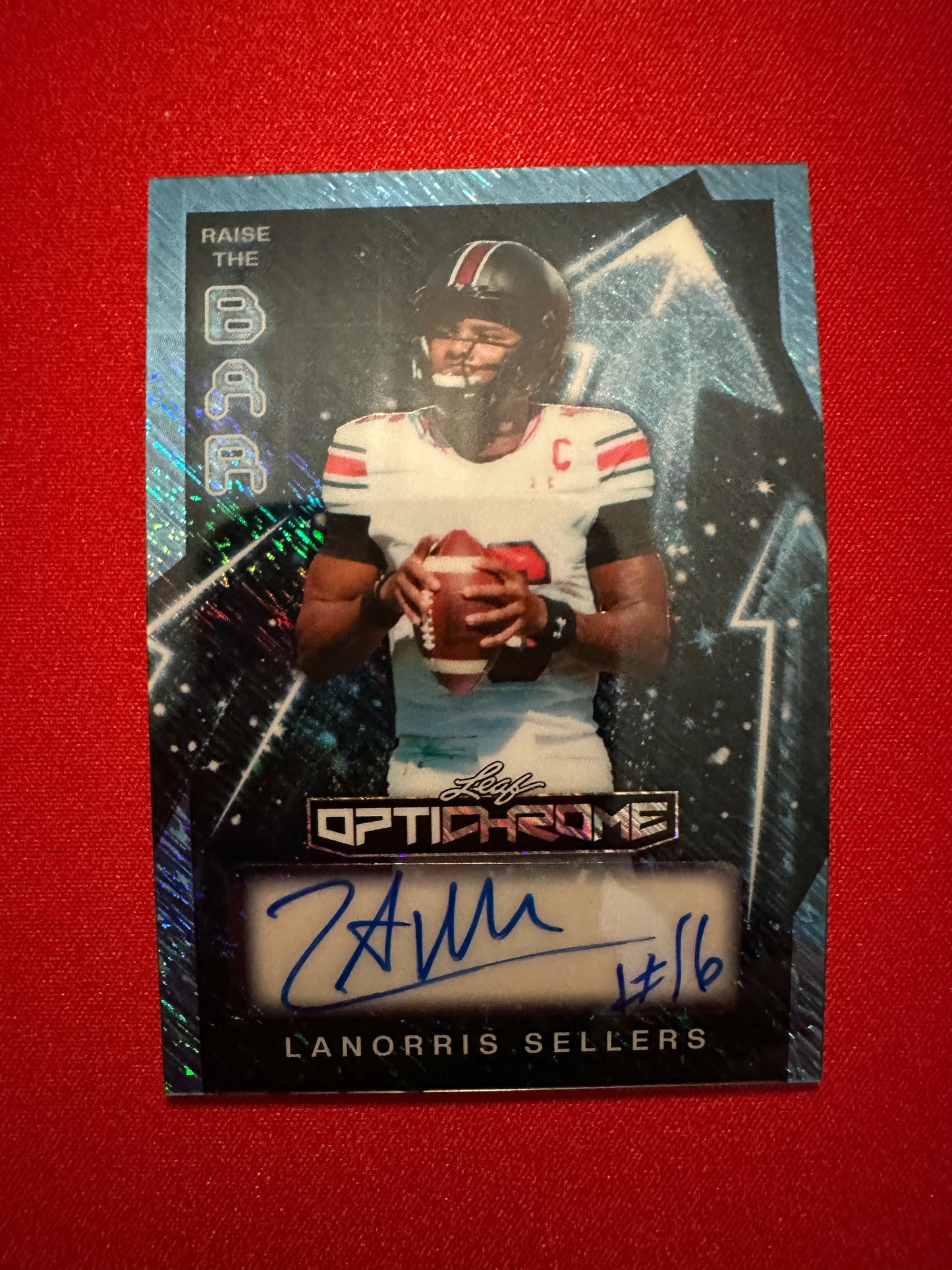 2026 Leaf Optichrome Raise the Bar Platinum Shimmer LaNorris Sellers Autograph 5/8