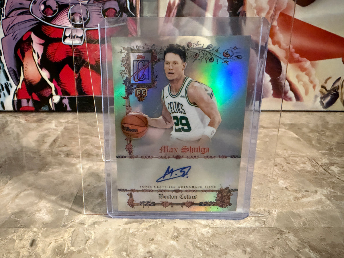 2025-26 Topps Signature Class Max Shulga Manuscripts Auto Refractor RC #MS-MSH