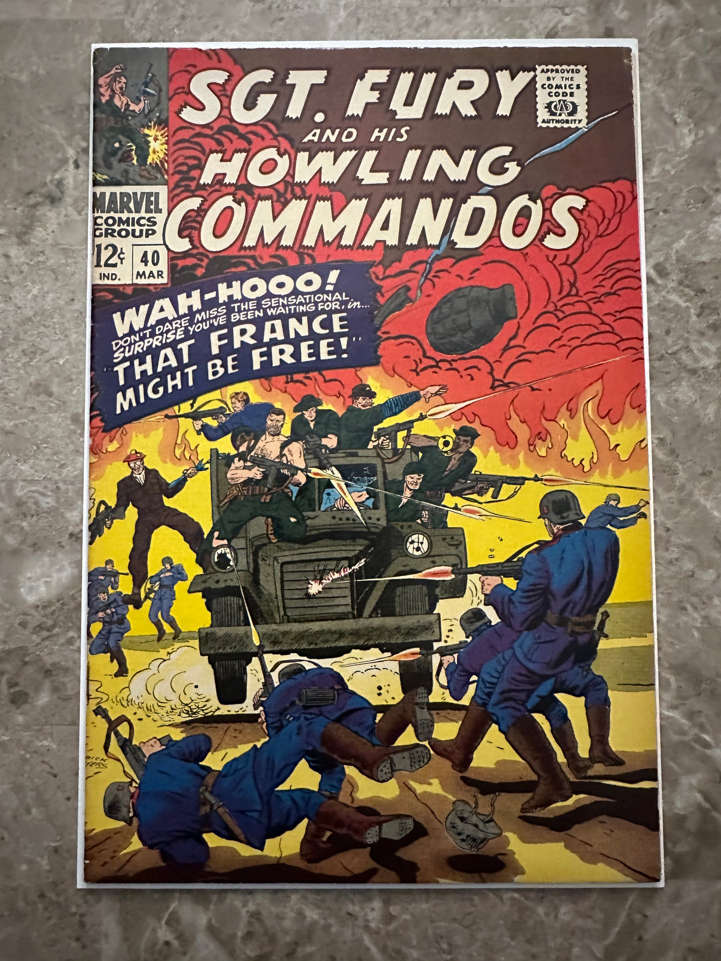 Sgt Fury #40 FN+ 6.5 (Marvel Comics 1967)