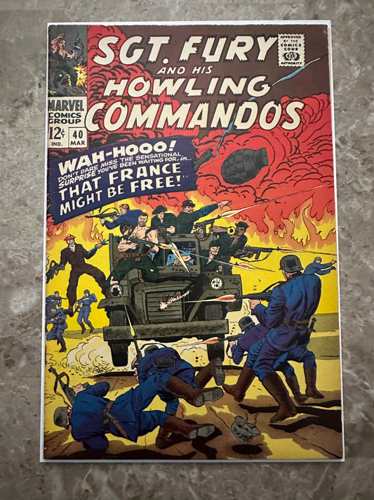 Sgt Fury #40 FN+ 6.5 (Marvel Comics 1967)