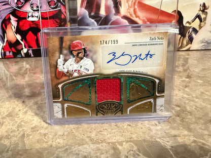 Zach Neto 2026 Topps Tier One Baseball Autographed Tier One Relic Game-Used /199