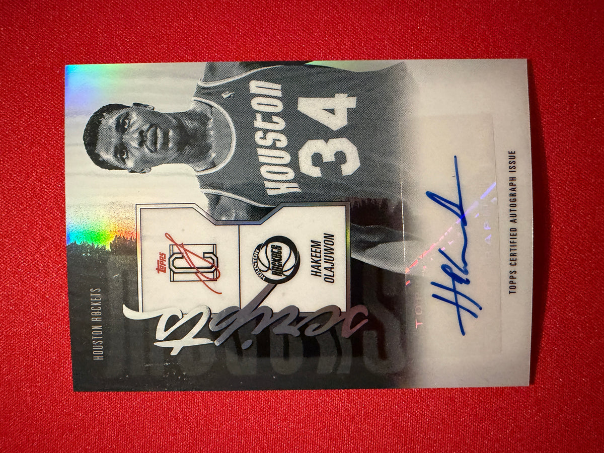 Hakeem Olajuwon 2025-26 Topps Signature Class Shadow Scripts Auto #SS-HO