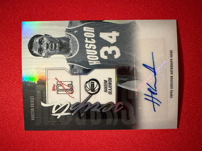 Hakeem Olajuwon 2025-26 Topps Signature Class Shadow Scripts Auto #SS-HO