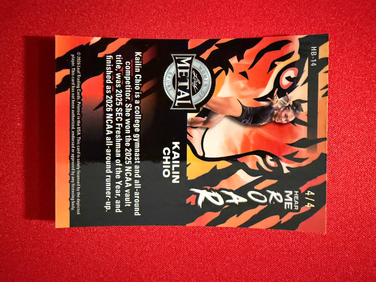 Kailin Chio 2026 Leaf Metal Women Of Sport Hear Me Roar Green /4