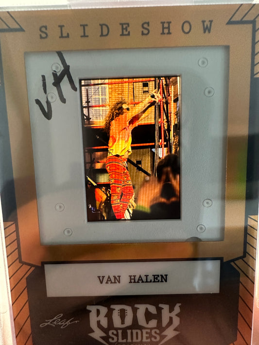 2026 Leaf Slideshow VAN HALEN Metal /25 SAMMY HAGAR 3-Slide 5150 Era PRODUCTION