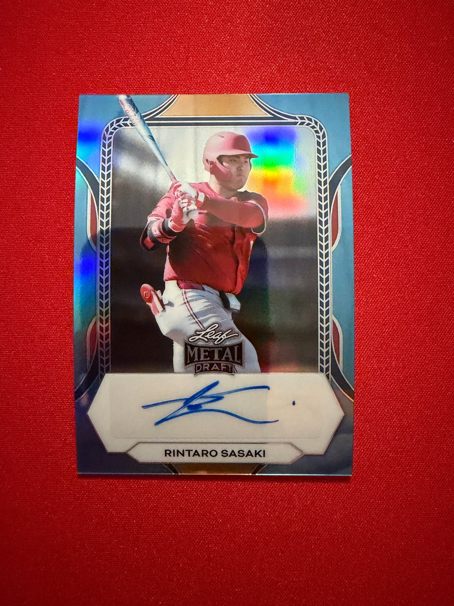 Rintaro Sasaki 2026 Leaf Draft Edition Baseball Base Auto Platinum /99