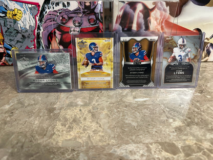 2025 Leaf Trinity Ryder Lyons Green Auto /25 & Patch Auto /99 4-Card Lot