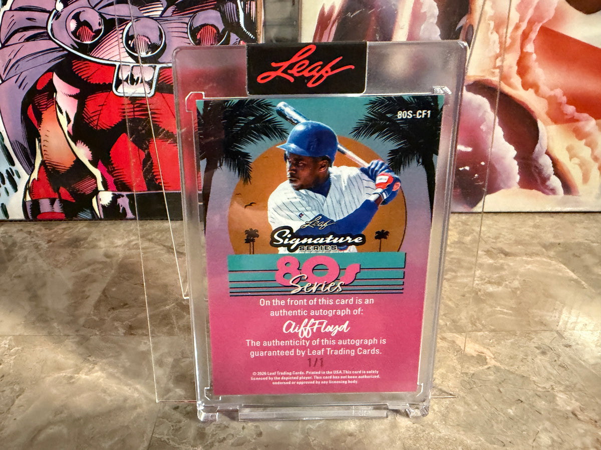 Cliff Floyd 2026 Leaf Signature Series 80s Series Auto 1/1
