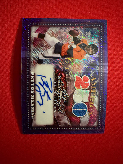 Peyton Manning 2026 Leaf Autograph Collection America 250 Auto Purple 1/1