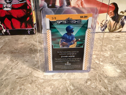 Zyhir Hope 2025 Leaf Optichrome Baseball Base Auto Pink Lava /8