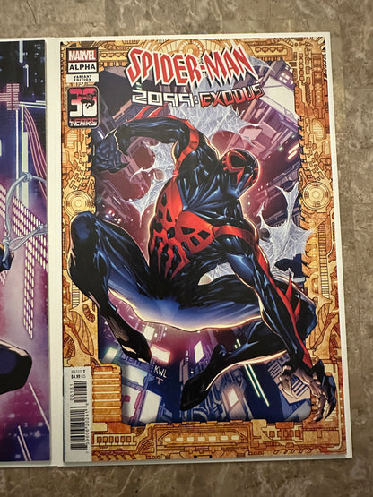 Spider-Man 2099 Exodus Alpha #1A & #1C NM 9.4 (Marvel 2022)