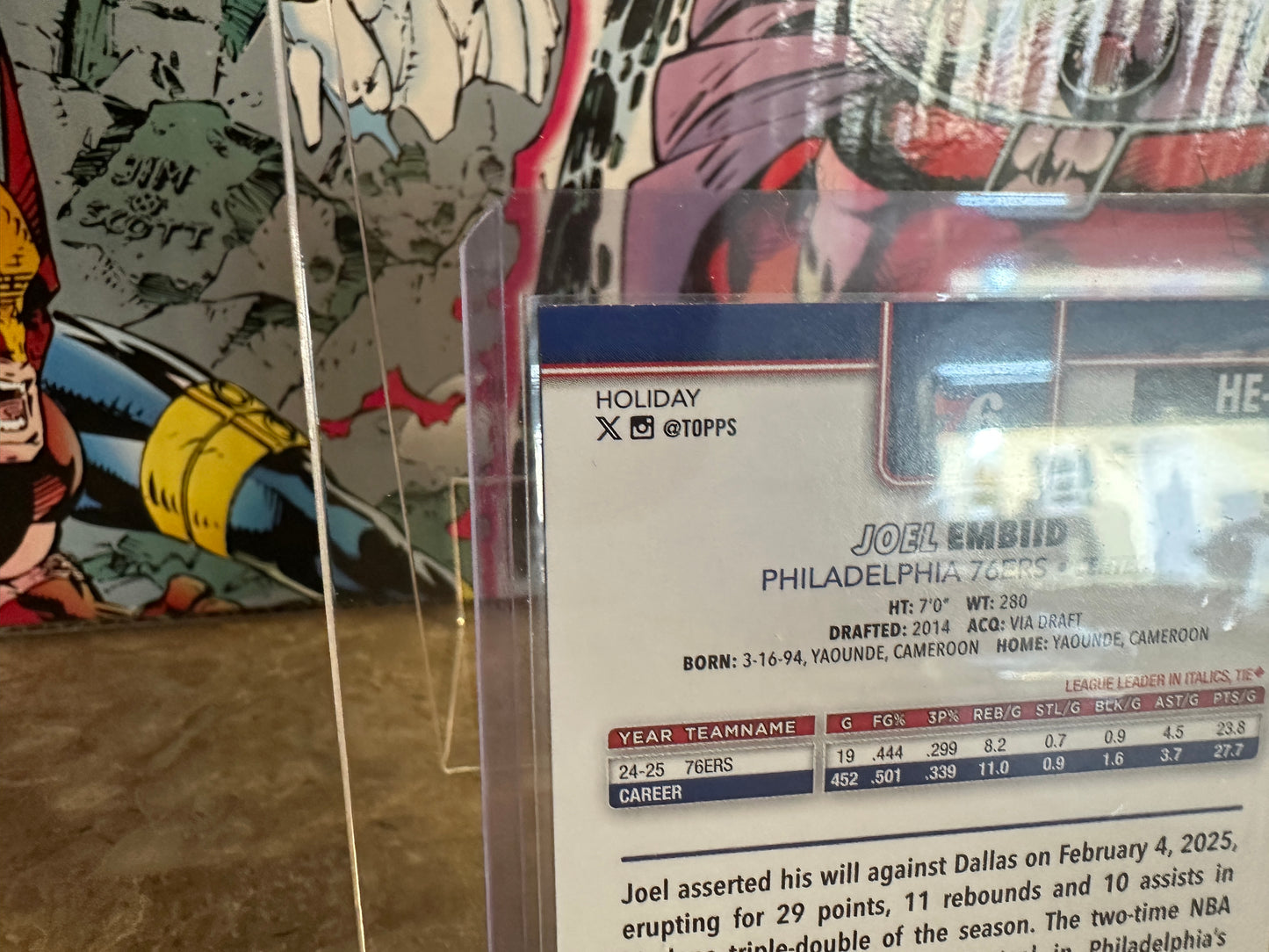Joel Embid #HE-JE (2025 Topps Holiday Basketball) - Hidden Elf Variation
