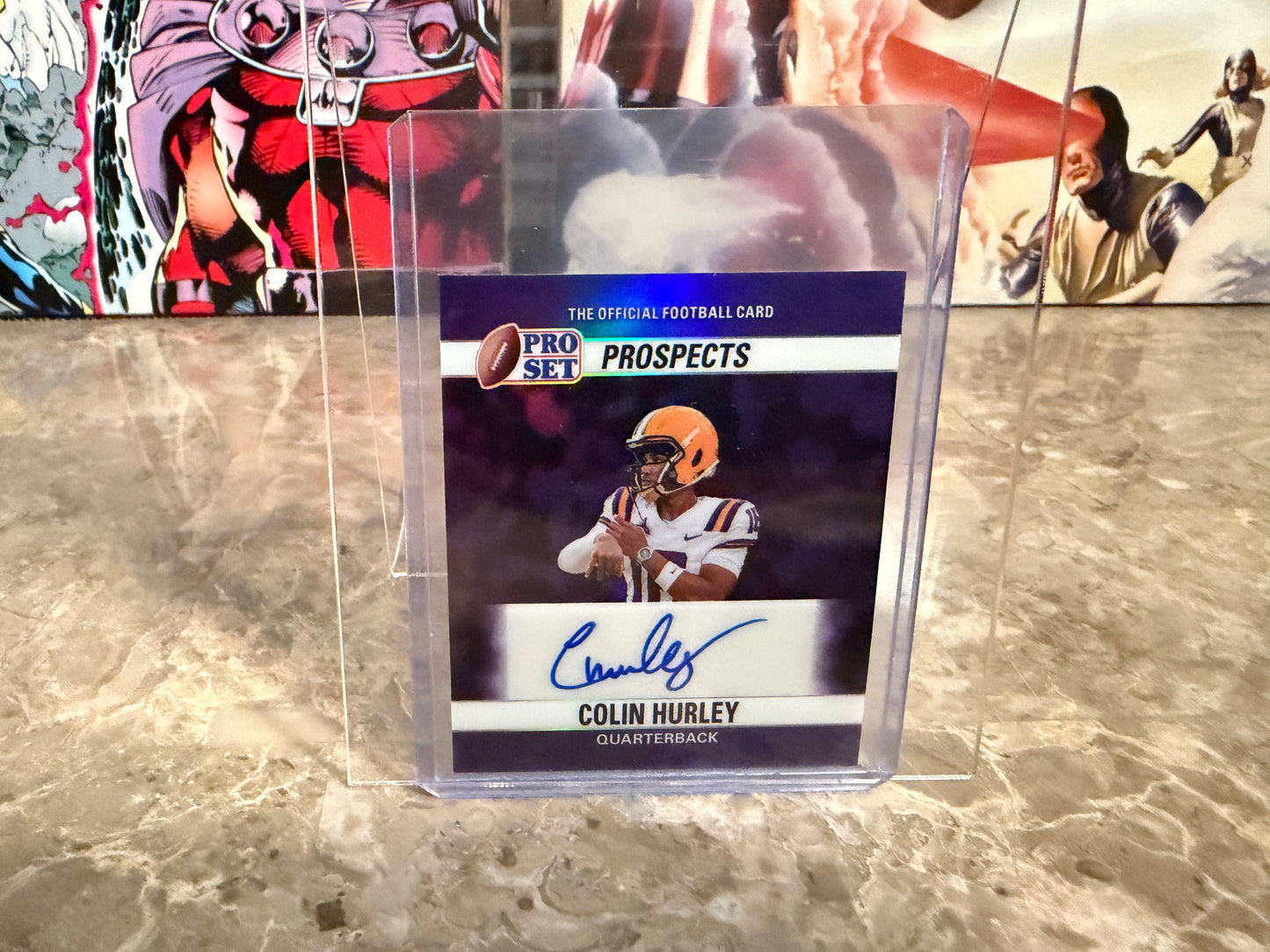Colin Hurley 2026 Leaf Pro Set Metal 1990 Mini Auto Purple Prismatic 1/1