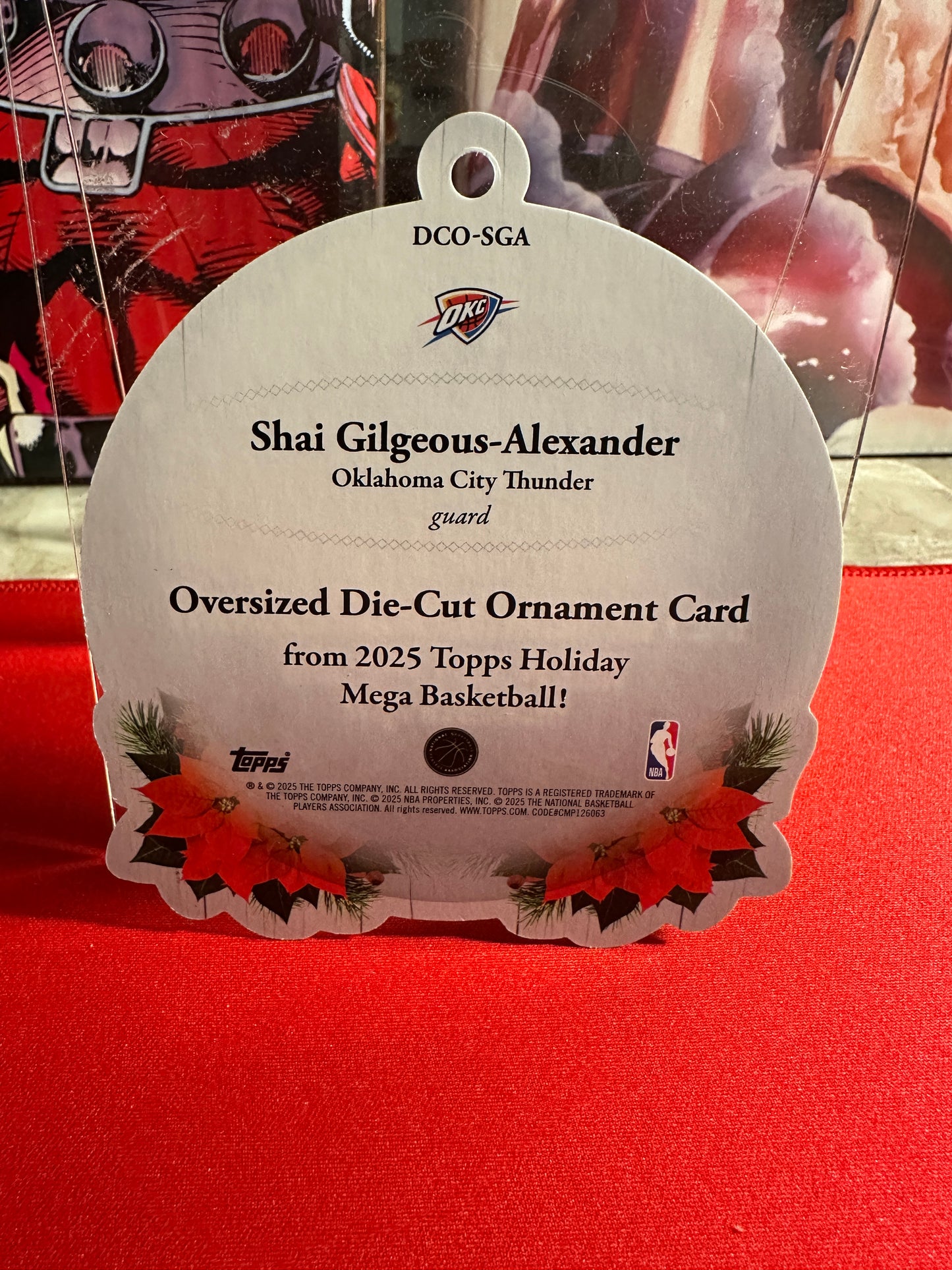 2025-26 Topps Holiday Basketball RC Ornament Lot - Knueppel, SGA, Giannis